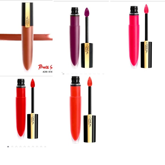 L’Oréal Paris Makeup Rouge Signature Matte Lip Stains Set Bundle of 5 New - Picture 1 of 7